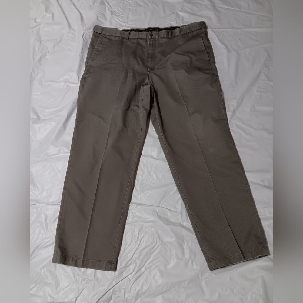 Haggar Men's Classic Gray Slim Fit Pants 40×30
